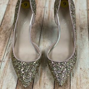 Jessica Simpson Gliiter Heels